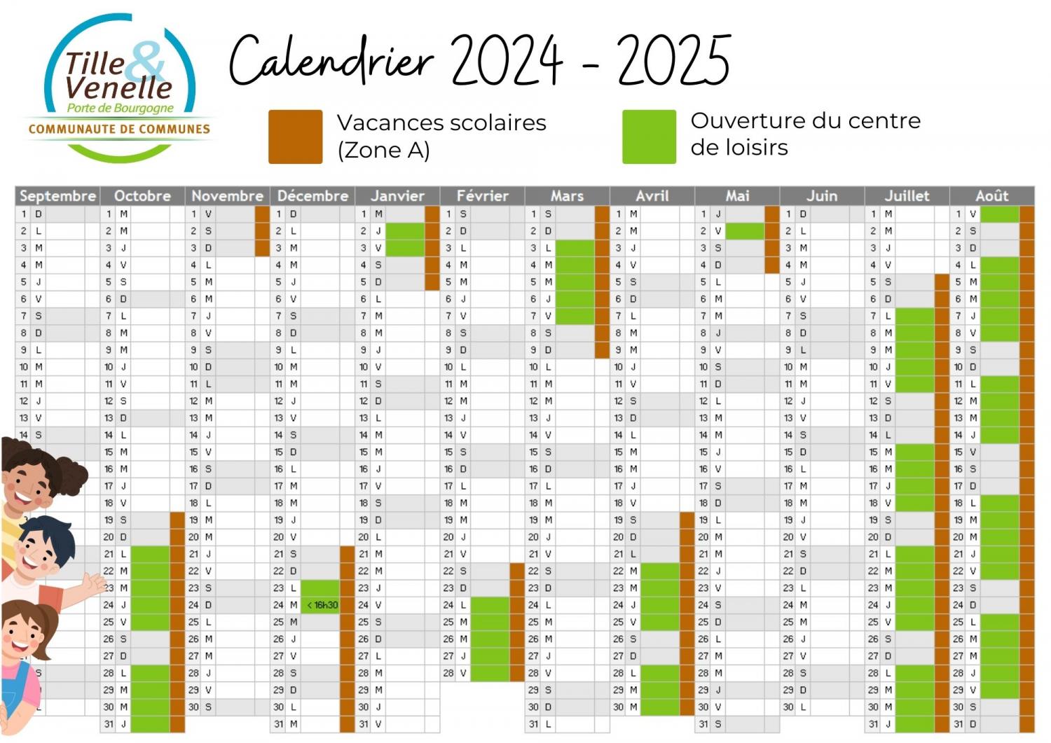 Calendrier 24-25